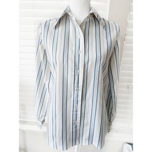 VINTAGE blouse Small, long sleeves striped designed.